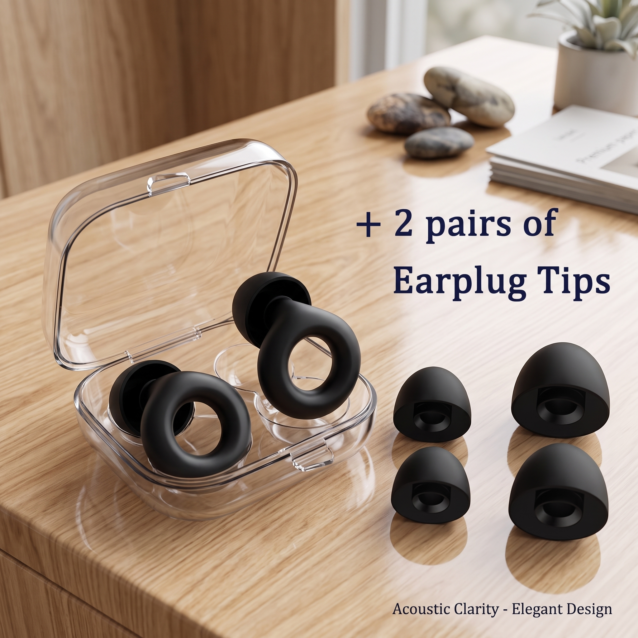 Loop Style Reusable Earplugs – Comfortable Noise Reduction for Sleep, Focus & Socialising
